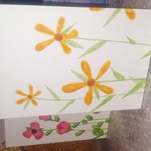 10 Hand painted cards - note cards